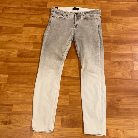 Vince Pants - VINCE Ombré Skinny Jean Grey/White